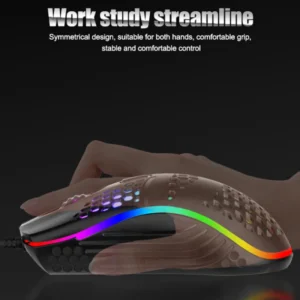 Wired Cable Gaming 7 breathing LED Back Light Optical Mouse USB Computer Hollowed out Mice Laptop Desktop 4D PC home use Office