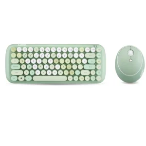 Wireless Keyboard and Mouse Combo, Colorful 84-KeyRound Keycap Keyboard ForPC Laptop,Windows, Desktop, Home and Office Keyboards