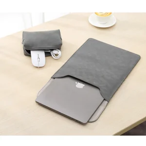 for Xiaomi Book Pro 14 Mi Book Air 13 Laptop Bag Magnet Flip Sleeve Matte Suede Glossy PU Leather Case Charger Pouch Mousepad