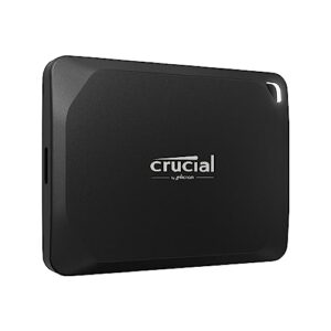 Crucial X10 Pro 4TB Portable SSD – Up to 2100MB/s Read, 2000MB/s Write – Water and dust Resistant, PC and Mac, with Mylio Photos+ Offer – USB 3.2 External Solid State Drive – CT4000X10PROSSD902