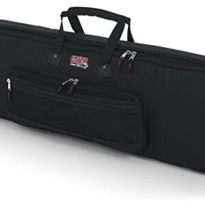 Gator Cases GKB Series Slim 61-Note Padded Keyboard Gig Bag (GKB-61-SLIM) , Black
