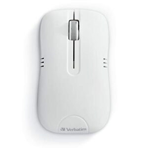 Verbatim Wireless Notebook Optical Mouse, Commuter Series – Matte White