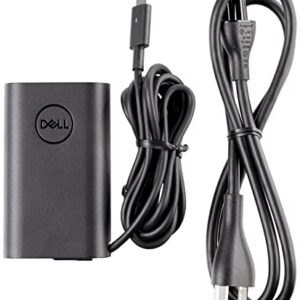 Dell Slim USB-C 45-Watt Laptop Charger, Type-C Power Adapter, AC Adapter 1 Meter Cord, OEM Components – Black