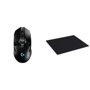 Logitech G903 Lightspeed Wireless Gaming Mouse Lightsync RGB, Ambidextrous Black Logitech G640 Large Cloth Gaming Mouse Pad, Optimized for Gaming Sensors, Mac and PC Gaming Accessories