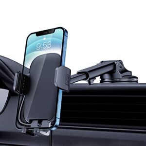 Qifutan Car Phone Holder Mount Phone Mount for Car Windshield Dashboard Air Vent Universal Hands Free Automobile Cell Phone Holder Fit iPhone