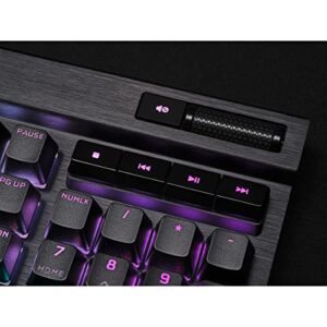 Corsair K70 RGB PRO Wired Mechanical Gaming Keyboard (Cherry MX RGB Red Switches: Linear and Fast, 8,000Hz Hyper-Polling, PBT Double-Shot PRO Keycaps, Soft-Touch Palm Rest) QWERTY, NA – Black