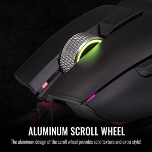 Thermaltake Argent M5 Gaming Mouse, 16.8M RGB Color Software Enabled, 8 Customizable Dynamic Lighting Effects, PIXART PMW-3389 Optical Sensor, DPI Adjustments Up to 16,000. GMO-TMF-WDOOBK-01