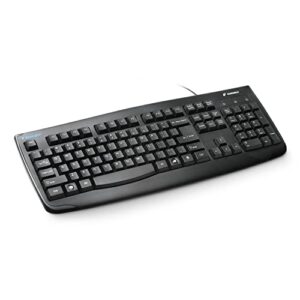 Kensington Pro Fit USB Washable Keyboard, Black (K64407US),17-3/4″ Width
