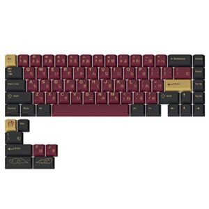 DROP + Redsuns GMK Red Samurai Keycap Set for 65% Keyboards – Compatible with Cherry MX Switches and Clones (65% 75-Key Kit)
