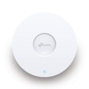 TP-Link EAP610 Ultra-Slim Wireless Access Point for Business | Omada True Wi-Fi 6 AX1800 | DC Adapter Included | Mesh, Seamless Roaming, WPA3, MU-MIMO | Remote & App Control | PoE+ Powered