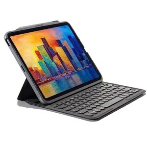 ZAGG Detachable Case and Wireless Keyboard for Apple iPad Pro 12.9, Multi-Device Bluetooth Pairing, Backlit Laptop-Style Keys, Apple Pencil Holder, 6.6ft Drop Protection (Charcoal)