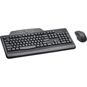 Kensington Pro Fit Wireless Media Desktop Set with Keyboard and Mouse (K72408US), Black