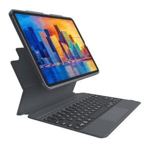 ZAGG Pro Keys Wireless Keyboard & Detachable Case for iPad Pro 12.9 – Backlit Keys, Apple Pencil Holder, 6.6ft Drop Protection