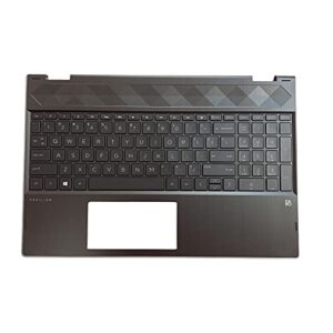 Replacement for HP Pavilion X360 15T-CR000 15T-CR 15CR 15-CR0051OD Laptop Upper Case Palmrest Keyboard with Backlit Assembly Part L20849-001 Top Cover Natural Silver