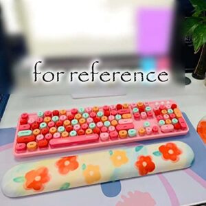 Oil Painting Memory Foam Mouse Wrist Rest Flower Laptop Mouse Pad Mechanical Keyboard Wrist Support