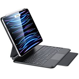 ESR iPad Keyboard Case for iPad Pro 11 inch (1st, 2nd, 3rd, 4th Generation) and iPad Air (4th, 5th Generation), Easy-Set Floating Cantilever Stand, Multi-Touch Trackpad, Backlit Keys, Magic Black