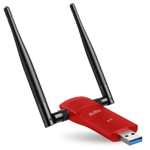 L-Link USB Wireless Adapter for PC Desktop 1300Mbps WiFi Adapter Dual Band 5dBi Antenna for Laptop USB 3.0 Fast Connect,Computer Network Wi-Fi Adapters for Windows 11/10/8/7/Vista/XP/Mac OS/Linux