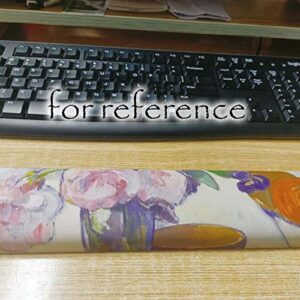 Oil Painting Memory Foam Mouse Wrist Rest Rose Laptop Mouse Pad Mechanical Keyboard Wrist Support