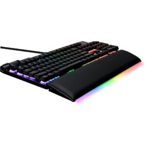 ASUS ROG Strix Flare II Animate 100% RGB Gaming Keyboard – Hot-swappable, ROG NX Brown Tactile Switches, Customizable LED Display, PBT Keycaps, Acoustic Dampening Foam, Media Controls, Wrist Rest