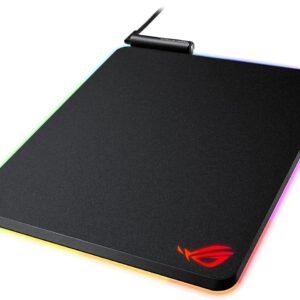 ASUS ROG Balteus RGB Gaming Mouse Pad – USB Port | Aura Sync RGB Lighting | Hard Micro-Textured Gaming-Optimized Surface & Nonslip Rubber Base