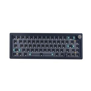 ZMX GMK67 65% RGB DIY Mechanical Keyboard,67 Keys Hot Swappable 3pin/5pin Switch,Programmable Triple Mode Bluetooth 5.0/Type-C Wired/2.4GHz Wireless Customized Keyboard Kit(Black)