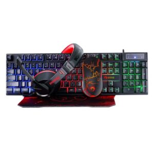 Marvo Scorpion CM409 4-IN-1 Gaming Starter kit Wired Mouse Keyboard Headset and Mouse Pad