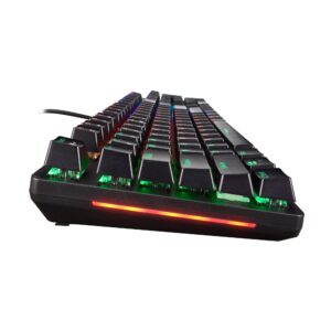 Acer Nitro Gen 2 Wired Gaming Keyboard – RGB Illuminated Keyboard | 100% Anti-Ghosting (N-Key Rollover) | Mechanical Axis | Ergonomic Arc Keycaps | Embedded Multimedia Keys