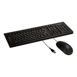 Targus Corporate USB Wired Keyboard & Mouse Bundle, Lightweight and Durable for Windows and Mac Devices (BUS0067)