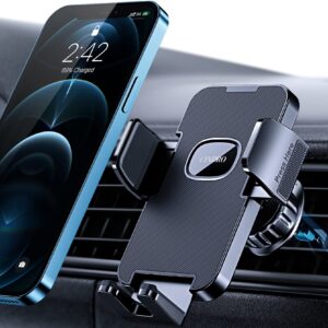 CINDRO Phone Holder Car [Upgrade Clip Never Fall] Car Phone Holder Mount Automobile Air Vent Hands Free Cell Phone Holder for Car Fit for All Car Mount for iPhone Android Smartphone