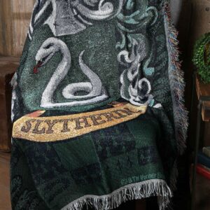 Northwest Woven Tapestry Throw Blanket, 48″ x 60″, Slytherin Shield