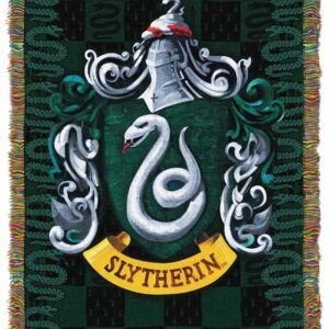 Northwest Woven Tapestry Throw Blanket, 48″ x 60″, Slytherin Shield